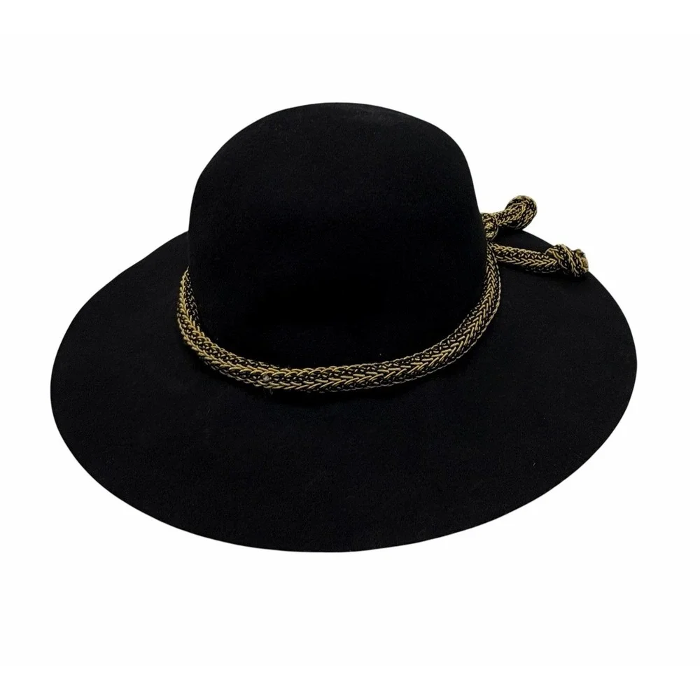 Bollman Vintage Women's Black 100% Wool Hat 14